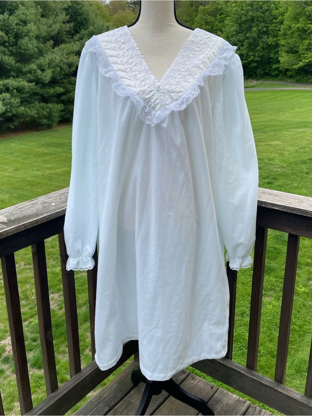 Simply Basic prairie gown nightgown granny cottage core romantic fairy fuzzy 2X